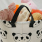Duyiy Panda Design 19.7 Inch Laundry Storage Basket Organizer Bins For Dirty Cloth With Handle, Toys Nursery Kids Clothes Gift B