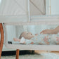Chicco LullaGo Anywhere LE Portable Bassinet, Space-Saving Baby Bassinet with Canopy, Waterproof Mattress and Fitted Sheet, Incl