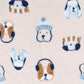 Gerber Baby Boy'S Toddler Loose Fit Flame Resistant Fleece Footed Pajamas 2-Pack, Dog/Blue Fairisle, 5T