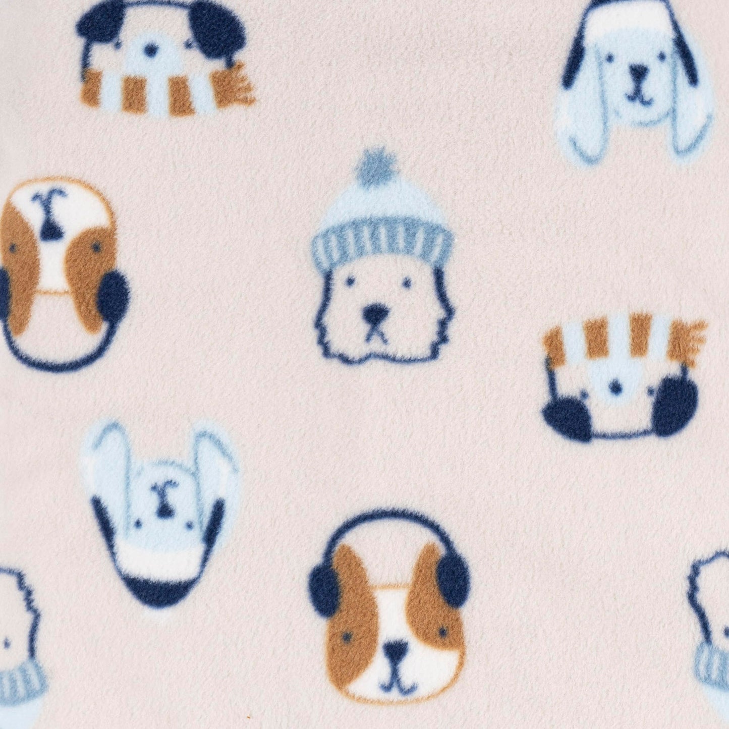 Gerber Baby Boy'S Toddler Loose Fit Flame Resistant Fleece Footed Pajamas 2-Pack, Dog/Blue Fairisle, 5T