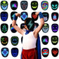 Depointer Life Kids Led Mask With Gesture Sensing Led Lighted Face Mask For Costume Cosplay Party Masquerade,Ages 3-10