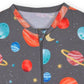 Gerber Unisex-Baby-Toddler Buttery Soft Snug Fit Footed Pajamas With Viscose Made From Eucalyptus, Space,-2T