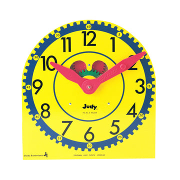 Carson Dellosa 13.5 x 13 Judy Clock, Analog Manipulative for Kids Learning to Tell Time, Circle Time Learning Center, Homeschool