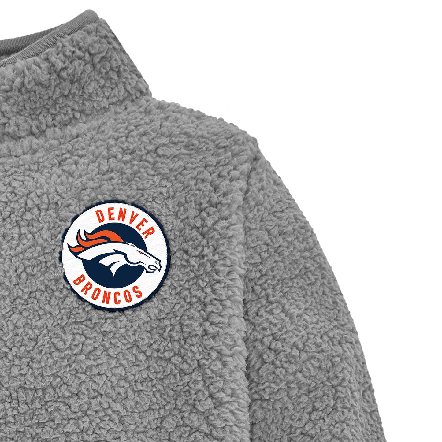 Gerber Unisex Baby Nfl Sherpa Mock Neck Pull Over Sweatshirt, Team Color, 12 Months