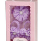 Cherished Moments 'Petals' Lavender Barefoot Baby Sandal And Headband Set With Flower Accent And Gift Boxed For Baby Girl Gift