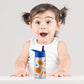 Stephen Joseph Stainless Steel Water Bottles, 18 Oz, Straw Lid, Reusable Tumbler, Insulated, Sports