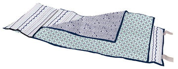 Bacati - 100% Cotton Percale Soft Breathable Fabrics Nap Mat With Pillow For Toddler Boys Naptime, Measures 50 X 20 X 1.5 Inches