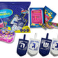 Hanukkah Dreidels - Blue And White Wooden Dreidel - 10 Pack Medium - Hand Painted - Game Instructions Included