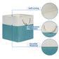 Temary Cubes Storage Baskets 11 Inch Cube Storage Bins 4 Pack Fabric Baskets For Gift Empty Teal Storage Bins For Shelves, Colla