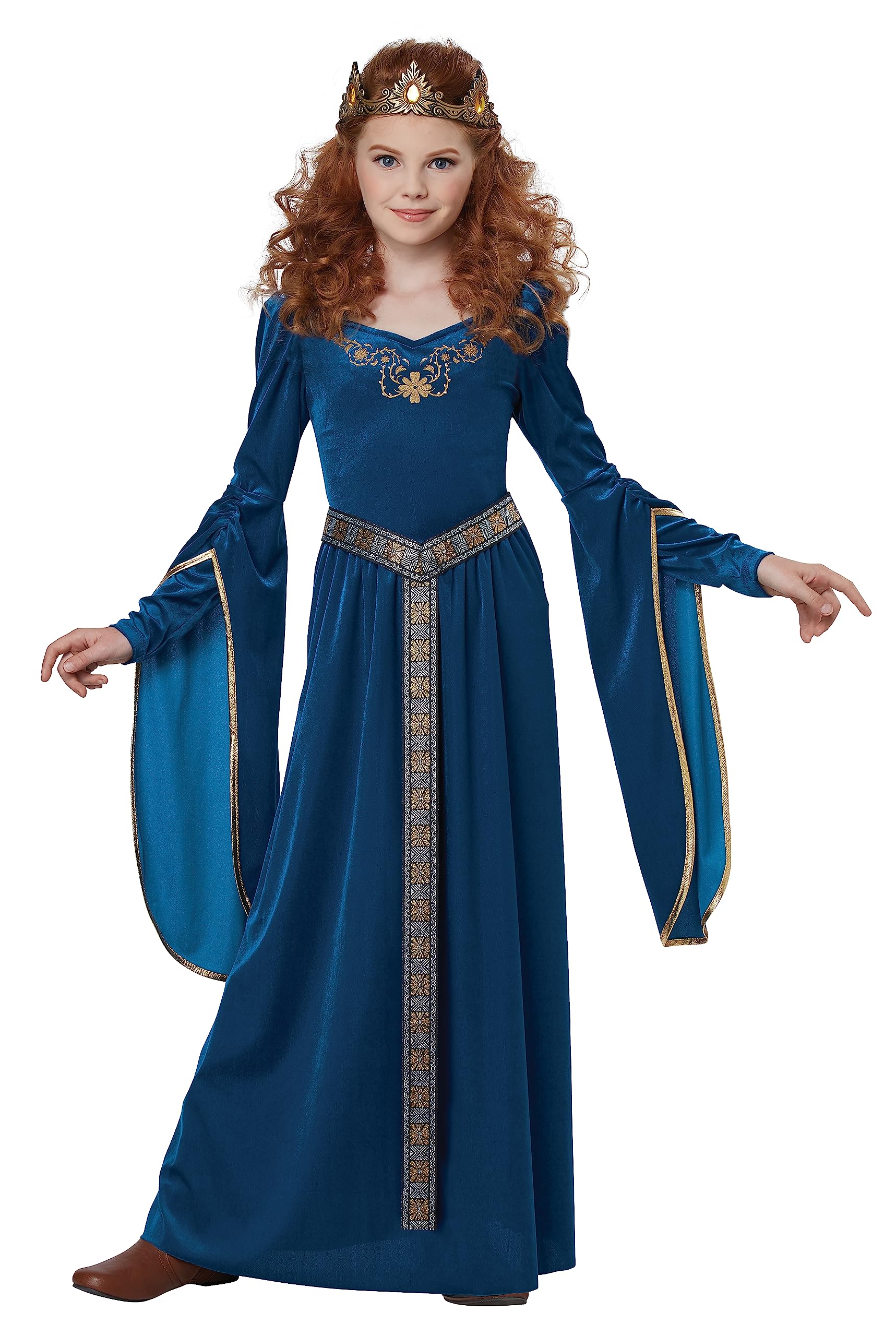Medieval Princess Costume For Girls X-Large