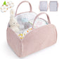 Diaper Caddy Organizer for Baby, Cotton Rope Baby Gift Basket,Portable Diaper Organizer for Changing Table,Diapers Nursery Stora