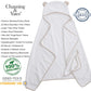 Channing & Yates Premium Boutique Organic Baby Bath Towel And Washcloth Set - Vicose Bamboo Baby Hooded Towel - Soft Baby Towels