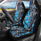 Whosucclay Blue Camo Oak Hunting Print Car Seat Covers, 2 Packs Durable Bucket Seat Protection, Car Accessories for Women Girls