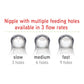 Nuk Simply Natural Slow Flow Baby Bottle Nipples