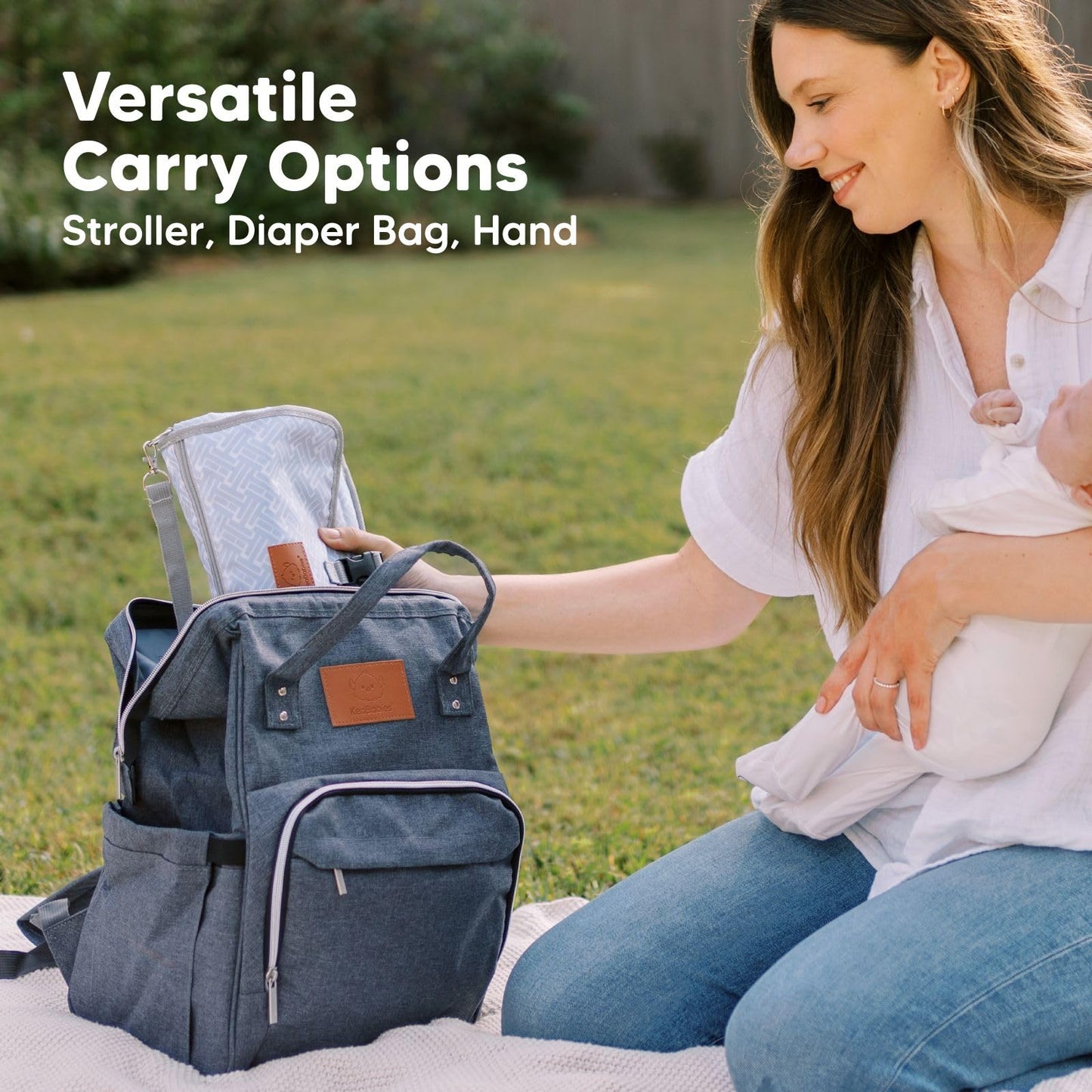 Portable Diaper Changing Pad - Waterproof Travel Changing Mat For Baby, Foldable Baby Diaper Clutch, Detachable Baby Travel Diap