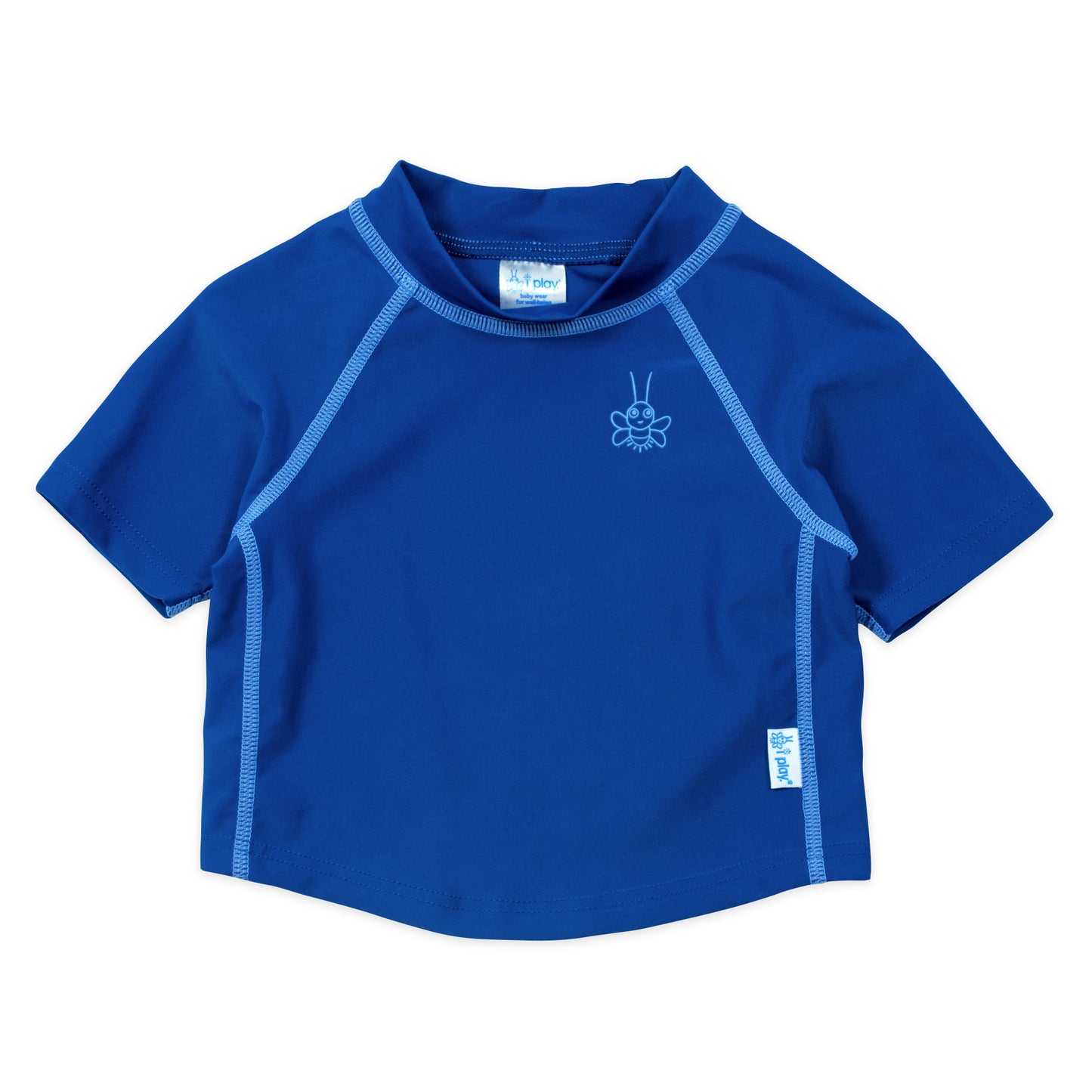 i play. by green sprouts baby girls Rashguard Shirt, Royal Blue, 6 Months US