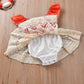 Baby Girl Moana Fancy Dress Romper Sister Matching Ruffle Lace Outfits Costume (12-18 Months, Romper)