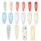 COZYISLE 16 Piece Kids Patterned BB Hair Clips Adorable Mixed Designs Non Slip Secure Hold Keep Hair Tidy Gentle on Scalp for To