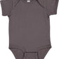 Rabbit Skins Baby Soft Fine Jersey Short Sleeve Bodysuit (4424) Charcoal, 6M