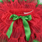 Baby Girls Tutu Skirt Princess Fluffy Soft Chiffon Ballet Birthday Party Pettiskirt Red-Green S
