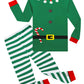 Kikizye Christmas Elf Cosplay Baby Girls Boys Pjs 100% Cotton Long Sleeve Kids Infant Pajamas Sets Size 12-18 Months Green