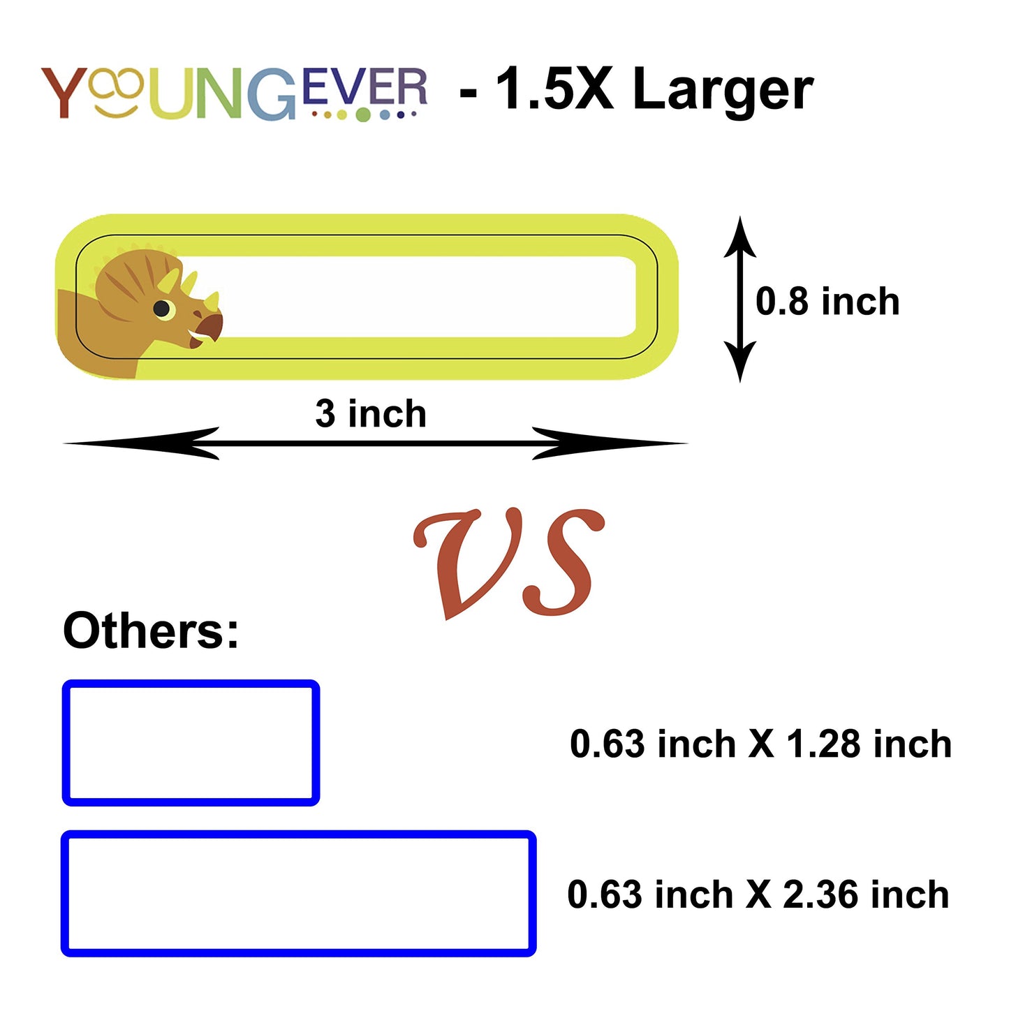 Youngever 180 Pack Baby Bottle Labels For Daycare, Waterproof, Self-Lamination, Write-On, 60 Fun Design