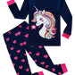 Unicorn Little Girls Pajamas For Kids 100% Cotton Pjs Toddler Size 2T
