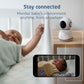 Maxi-Cosi See Pro 360 Baby Monitor with CryAssist AI Cry Translation, 2K HD camera with PTZ, Secure Non Wi-Fi 5 inch parent unit