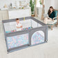 Todale Baby Playpen 50     50    Gray Playpen For Babies And Toddlers, Safe & Sturdy, Small Baby Play Yard With Anti-Slip Base &