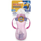 Nuby New 3 Stage Ultra Durable Tritan Grow With Me No-Spill Bottle To Cup, 10 Oz, Pink