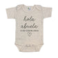 Hola Abuela Spanish Pregnancy Announcement Infant Bodysuit For Grandma - Abuelito Gift For New Baby Reveal! (White)