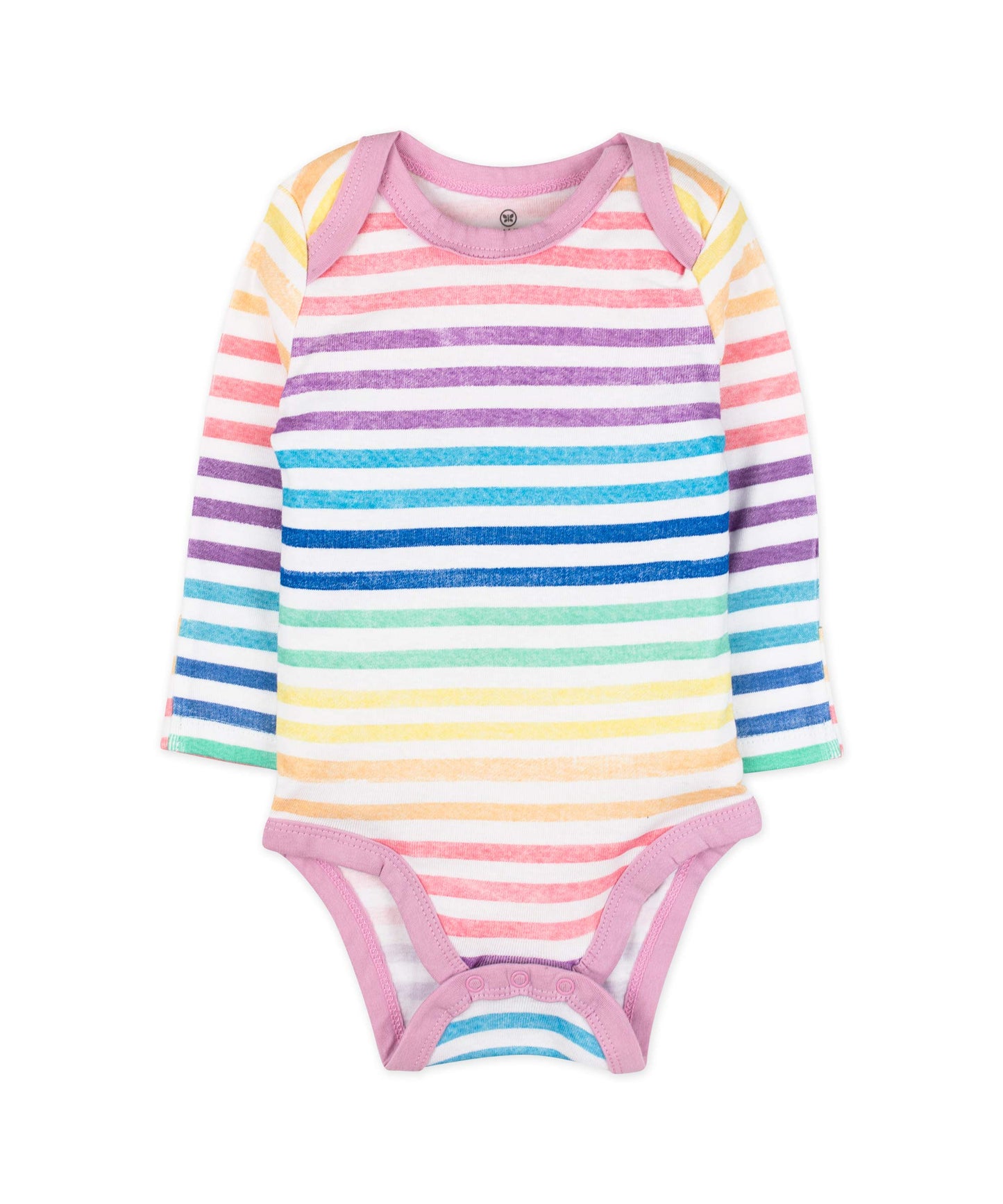 Honestbaby Unisex Baby 5-Pack Organic Cotton Long Sleeve Bodysuits And Toddler T Shirt Set, Rose Blossom, 0-3 Months Us