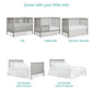 Dream On Me Synergy 5-In-1 Convertible Crib In Cool Grey, JPMA & Greenguard Gold Certified, Constructed out of solid reclaimed N