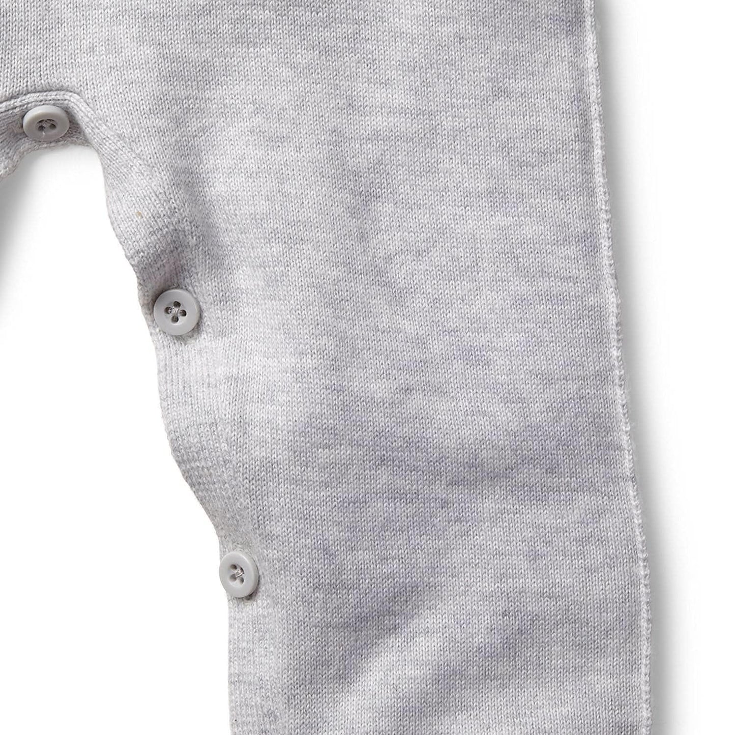 Hope & Henry Baby Raglan Sweater Romper Light Heather Grey