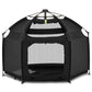 Dream On Me Pop Up Children Playpen In Noir Black, Easy Set Up Playpen For Babies And Toddlers, Breathable Mesh Sides, One Hand