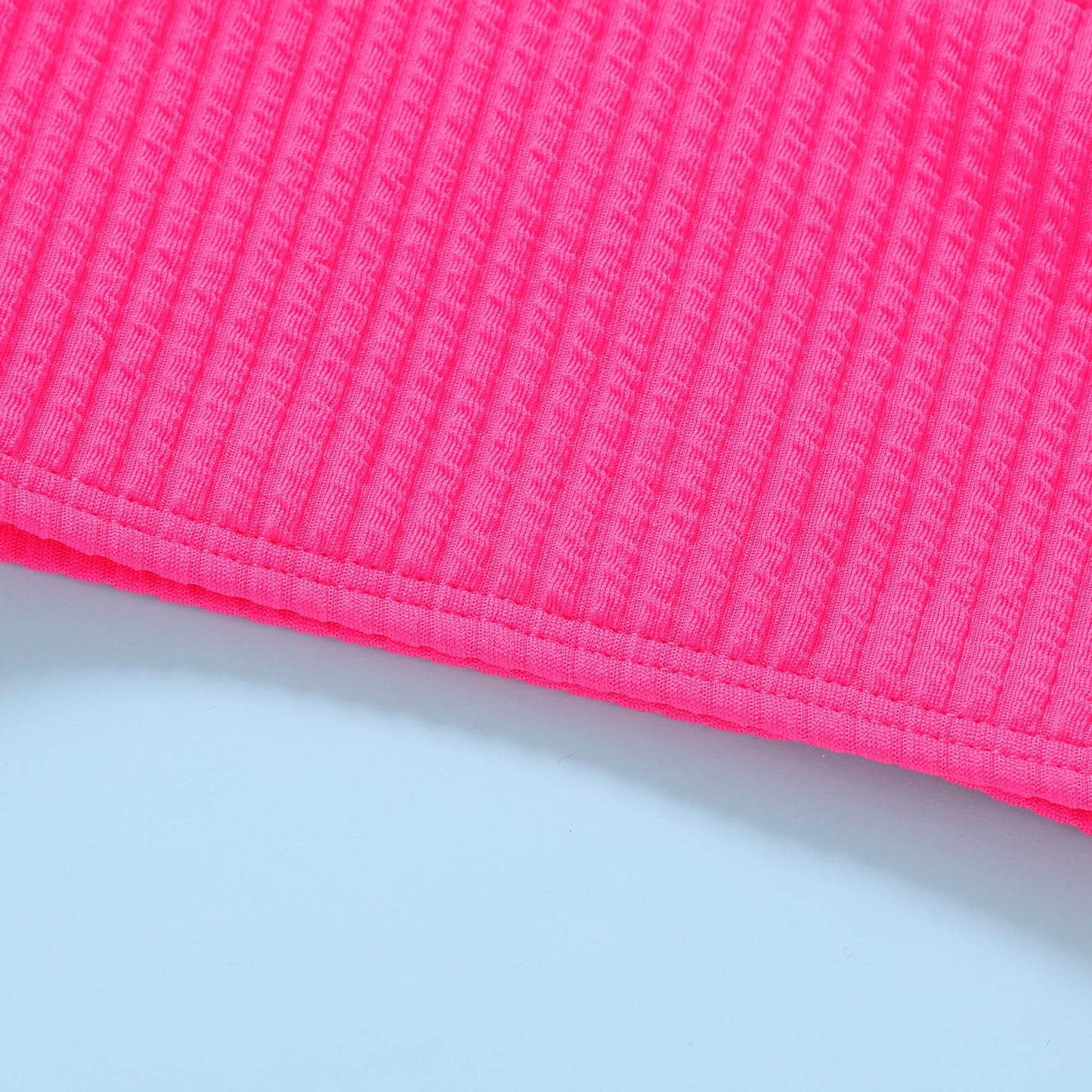 Younger Tree Toddler Girls Two Pieces Swimsuit Color Block Stripe Swimwear Summer Beach Bathing Suit 18M-5T(Pink#2 2-3T)