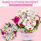 Nikki'S Gift Baskets Baby Clothing Flower Bouquet, New Baby Girl Gift Basket With Baby Clothing Arranged Like Celebration Flower
