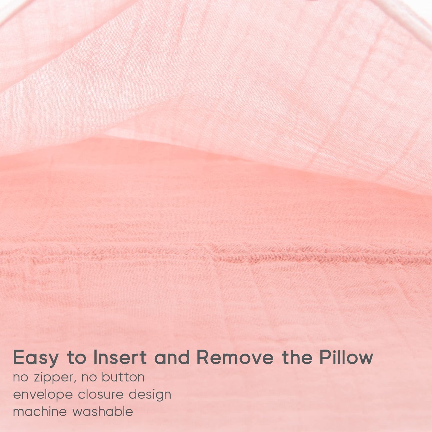 Barooga Toddler Pillowcase, 14'X19', 2 Pack, Muslin Baby Pillow Cases, 100% Cotton, Fits Pillows Sized 12'X16', 13'X18', O