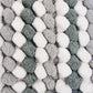 Dii Ultra Soft Chenille Bath Mat, Chunky Popcorn Bath Rug, 17X24', Gray Stripe