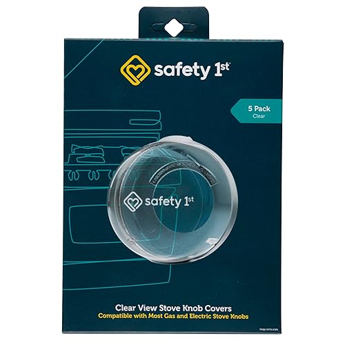 Safety 1St Child Proof Clear View Stove Knob Covers (Set Of 5)