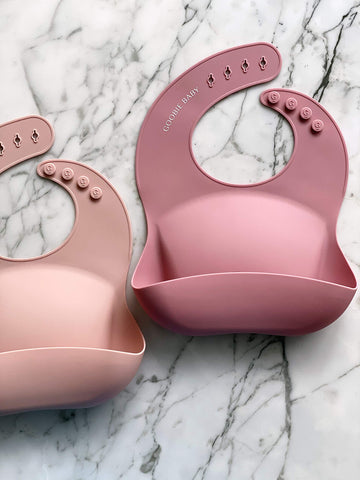 Goobie Baby Silicone Baby Bib With Food Catcher - Adjustable Waterproof Feeding Bib For Babies And Toddlers 4 To 36 Months In St