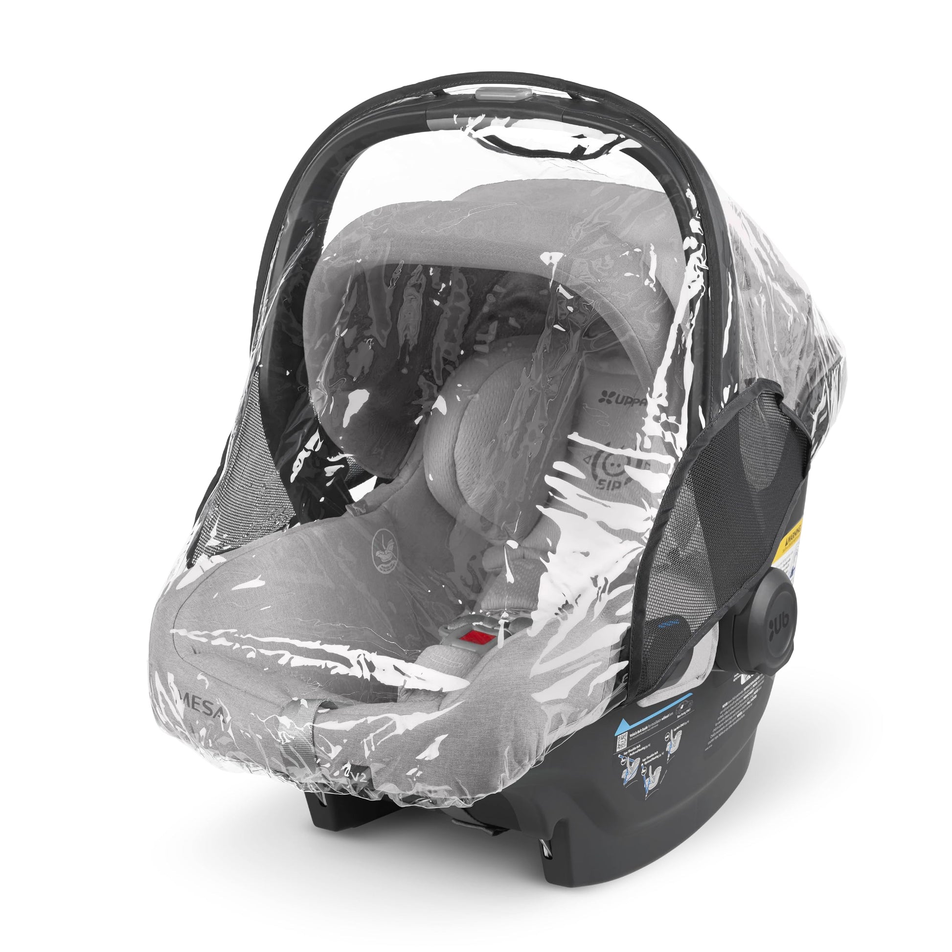 UPPAbaby Rain Shield for Mesa and Aria Infant Car Seat Carriers - Waterproof and Windproof Coverage - Ventilated Design - Quick 