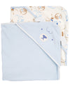 Carters Baby Hooded Towel (2-pk Lt Blue)