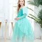 Dressy Daisy Girls Princess Dress Up Costume Mermaid Halloween Xmas Birthday Parties Long Sleeve Size 8-10 Green