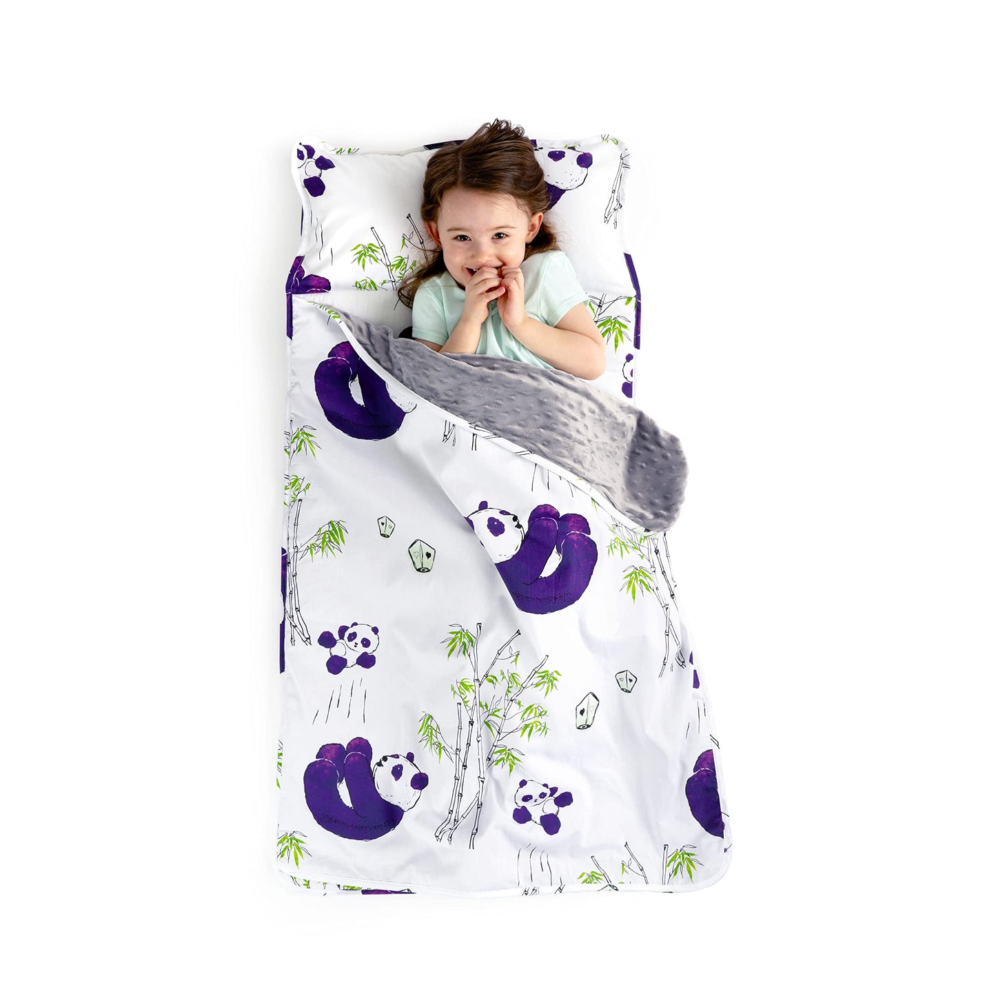 Jumpoff Jo - Toddler Nap Mat For Preschool, Daycare, And Kindergarten - Sleeping Bag For Kids With Removable Pillow And Ultra So