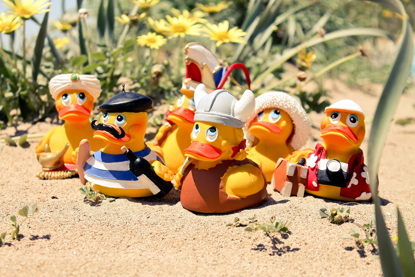 Row Boat Rubber Duck Bath Toy | All Natural, Organic, Eco Friendly, Squeaker | Imported from Barcelona, Spain