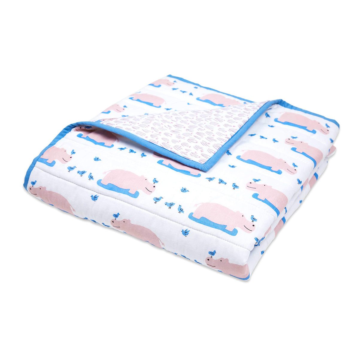 Masilo Organic Cotton Quilted Blanket For BabiesCradle Organic Cotton Softest Baby Blanket Quilt For Babies 0 To 3 Years  Happ