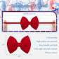 Yanjie 4Th Of July Headband For Baby Girls And Toddlers - Red, White, And Blue Nylon Bows Accessories