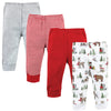 Hudson Baby Unisex Baby Cotton Pants And Leggings, Christmas Forest, 12-18 Months