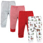 Hudson Baby Unisex Baby Cotton Pants And Leggings, Christmas Forest, 3 Toddler